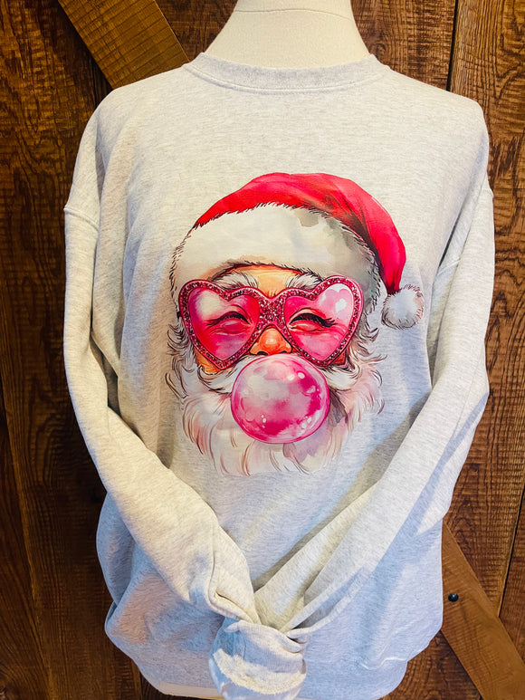 Bubblegum Santa Crewneck