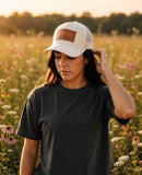 Wildflower Leather Patch Hat