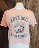 Love God Love People Cropped Boxy Tee